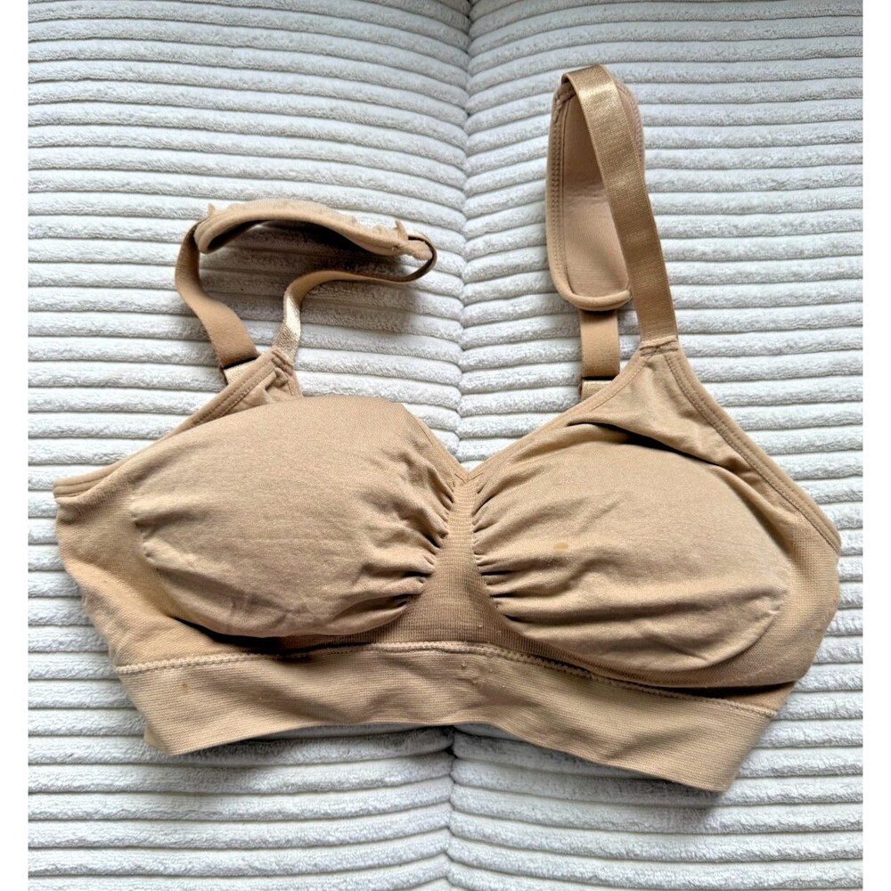 Dream by Genie Bra Nude Padded Women's XL Soft Cup Shapewear Neutral Scandi